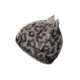 Elodie le leopard  furry knit beanie 