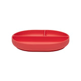 Oyoy silikonski stick&stay tanjir sa pregradama, cherry red