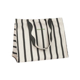 Nobodinoz tote bag portofino black stripes