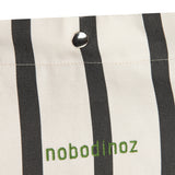 Nobodinoz tote bag portofino black stripes