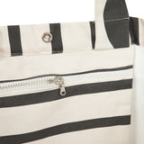 Nobodinoz tote bag portofino black stripes