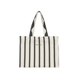 Nobodinoz tote bag portofino black stripes