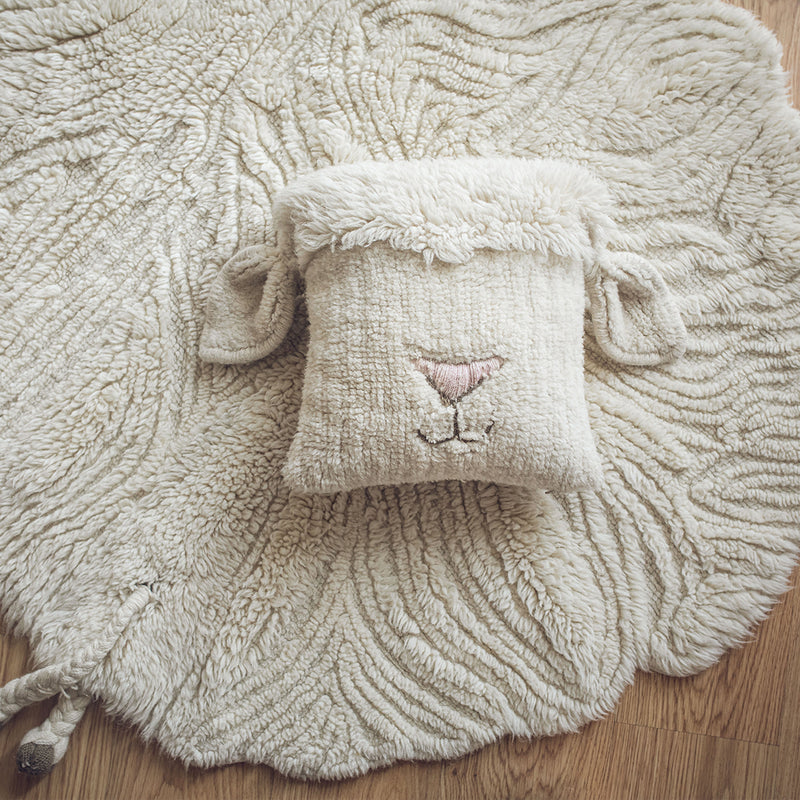 Lorena Canals jastuk vuneni pink nose sheep