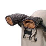 Elodie stroller mittens, le leopard