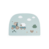 Done By Deer silicone placemat tiny farm, blue