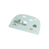 Done By Deer silicone placemat tiny farm, blue