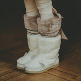 Donsje gina leg warmers, taupe teddy