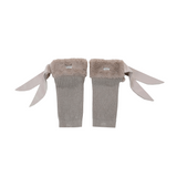 Donsje gina leg warmers, taupe teddy