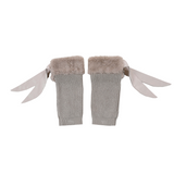 Donsje gina leg warmers, taupe teddy