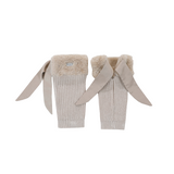 Donsje gina leg warmers, light teddy