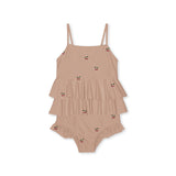 Konges Slojd manuca frill swimsuit grs, cherry blush