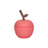 Oyoy apple silikonska čaša sa slamkom, cherry red