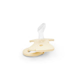 Elodie oat white binky bow silikonska cucla za novorođenče