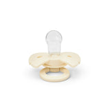 Elodie oat white binky bow silikonska cucla za novorođenče