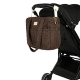 Nobodinoz waterproof stroller bag hyde park leonie brown