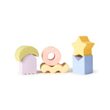 Oli&Carol 6 Geometric Figures Star Baby Stacking Toy Blocks