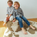 Lorena Canals puf tabure world map