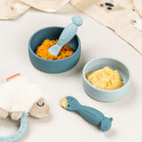 Done By Deer dotti silikonske činije 2 kom, plavo