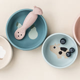 Done By Deer dotti silikonske činije 2 kom, plavo