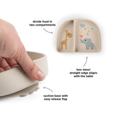 Done By Deer stick&stay compartment bowl celebration, sand