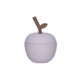 Oyoy apple silikonska čaša sa slamkom, lavender