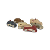 Konges Slojd set mini drvenih automobila beige