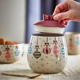 Bloomingville ornamentia tegla sa poklopcem, red