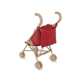 Konges Slojd doll stroller, corduroy red