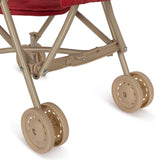 Konges Slojd doll stroller, corduroy red