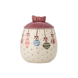 Bloomingville ornamentia tegla sa poklopcem, red