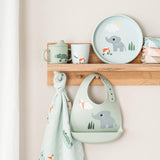 Done By Deer playground silikonski stick&stay tanjir, plavo