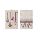 Bloomingville ornamentia kuhinjske krpe, red