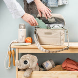 Done By Deer quiltet insulation bag croco, sand