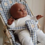 Konges Slojd doll stroller, captains blue check