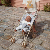 Konges Slojd doll stroller, captains blue check