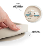 Done By Deer tiny farm stick&stay set za jelo, bež