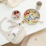 Done By Deer tiny farm stick&stay set za jelo, bež