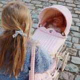 Konges Slojd doll pram, powder pink check