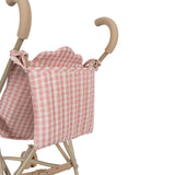 Konges Slojd doll stroller, powder pink check