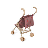 Konges Slojd doll stroller, vita rosa blush glitter