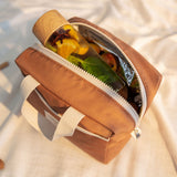 Nobodinoz sunshine insulated lunch bag cinnamon