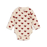 Konges Slojd minnie newborn body gots, amour rouge