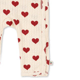 Konges Slojd minnie newborn onsie gots, amour rouge