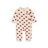 Konges Slojd minnie newborn onsie gots, amour rouge