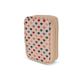 Konges slojd clover maxi pencil case, coeur colorè frappe