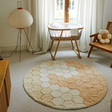 Lorena Canals washable rug honeycomb golden sage