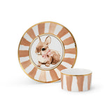 Elodie Details porcelain dinner set, bunny darling