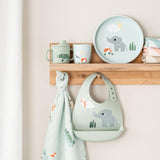 Done By Deer playground silikonska portikla, zeleno