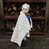 Elodie Details pearl velvet blanket, dalmatian dots