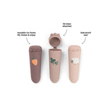 Done By Deer sheepy silikonski kalupi za sladoled 3 kom, roze